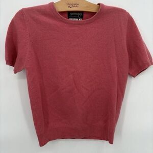 Country Shop Cashmere knit top pink Crewneck Size‎ Womans Small - Perfect #11H